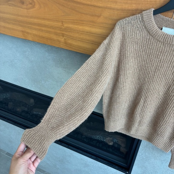 EVERLANE THE COCOON CREW IN ALPACA, SIZE XS - Picture 8 of 13